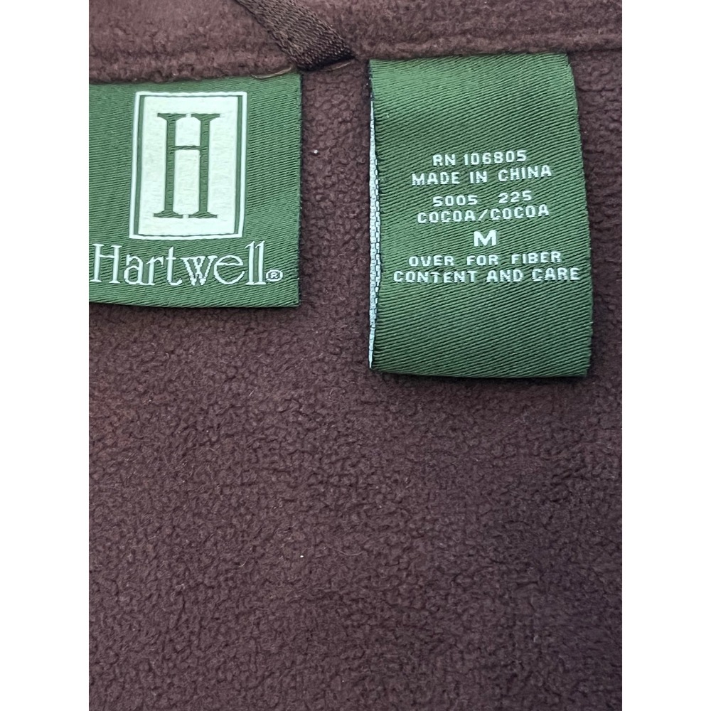 Hartwell Womens Cocoa Brown Softshell Full Zip Fleece Lined Jacket 5005 WH64 MD - Picture 3 of 6